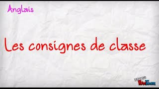 Les consignes de classe [upl. by Lopez]