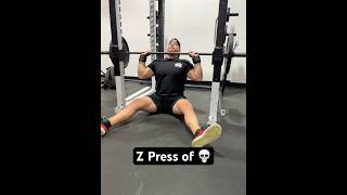 145x5 Z Press powerlifting gym motivation oldschool press creed shorts humor [upl. by Areem]