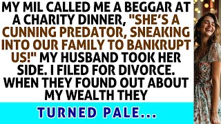 My MIL Called Me A Beggar At A Charity Dinner I Told The Whole Truth And Then I Filed For Div [upl. by Nomyad56]