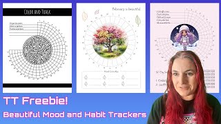 Habit and Mood Tracker Templates  Tangent Templates freebie KDP amp Printables  And Clipart Graphics [upl. by Malarkey677]