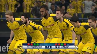 PES 2017  Borussia Dortmund VS Real Madrid GameplayPenalty Shootout  HD [upl. by Louis]