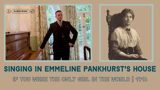 Singing Edwardian Song In Emmeline Pankhurst’s Home Manchester [upl. by Ahen296]