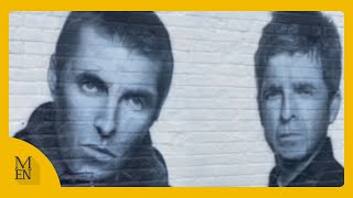 Incredible Oasis mural unveiled near Heaton Park [upl. by Kalina299]