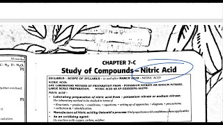 Study of Compounds  Nitric acid HNO3  ICSE Class 10 Chemistry  Important Questions topics [upl. by Natascha]