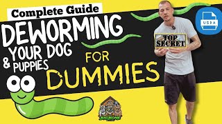 How to DeWorm your puppies  dog USDA recommended protocol made simple amp discover the best Dewormer [upl. by Yahsat]