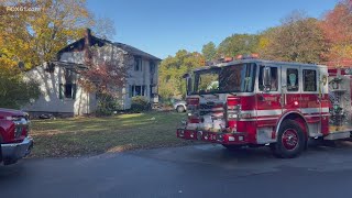 2 people hospitalized after Cheshire house fire on Rockview Drive [upl. by Lalittah]