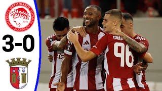 Olympiacos vs Braga 30 All Goals and Extended Highlights [upl. by Melantha]