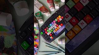 customising keyboard part 21 art acrylic drawing painting acrylicpaint acrylicpainting artist [upl. by Anayt]