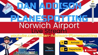 Norwich Airport Live Stream Dan Addison Planespotting 19824 1080p Part 1✈ [upl. by Petite325]