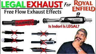 Legal Exhaust for Royal Enfield  Free Flow Exhaust Side Effects [upl. by Rossen]