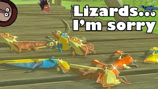 Lizard Farming in Zelda BotW  Hightail Lizards Hearty Lizards and Fireproof Lizards [upl. by Lenaj899]