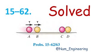 15–62 The four smooth balls each have the same mass m If A and B are rolling forward [upl. by Hally]