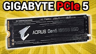 PCIe Gen 5 NVMe Gigabyte AORUS Gen5 10000 SSD Unboxing Install amp Performance Review [upl. by Saidel]