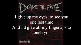 Escape The Fate Picture Perfect  Lyrics [upl. by Alage]