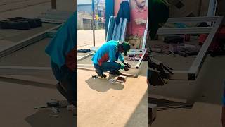 Aluminum sliding door shortvideo youtubeshorts comedy funny [upl. by Tterag]