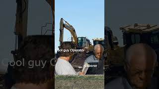 Jobsite battle😅🤣construction excavator bulldozer dozer operator bluecollar heavyequipment [upl. by Stafani881]