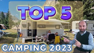 TOP 5 CAMPING IN ITALY 2023🏆LA NOSTRA CLASSIFICA [upl. by Lizabeth]