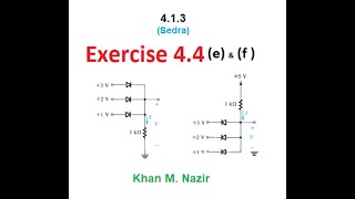 Diode AND Gate amp OR Gate  Exercise 44e amp f EDC 4132bSedra [upl. by Enajiram]