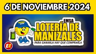 Resultado LOTERIA DE MANIZALES Miércoles 6 de noviembre 2024 [upl. by Ahsyas]