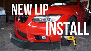 Installing new front lip on the 335i [upl. by Nahte]