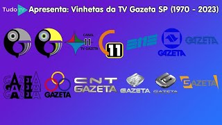 Cronologia 115 Vinhetas TV Gazeta SP 1970  2023 [upl. by Aihsas]