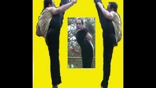 Karate RoundHouse Kick For Full Contact Karate 45 Roundhouse Kick Dynamic Stretching Karate [upl. by Suiramed]