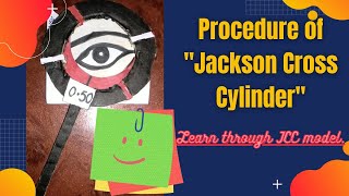 Jackson Cross Cylinder JCC Part 2 with JCC model Procedure [upl. by Naic]