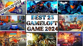 Unleash the fun Top 25 best Gameloft Games for android 2024  50 best Gameloft Games [upl. by Gianni]