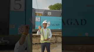 Diaphragm Wall Grabbing work by Wagad Buildcon at Aipl Site 80 Work completed [upl. by Ahsilrac]