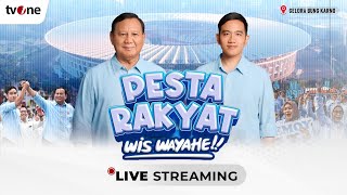 LIVE Pesta Rakyat Untuk Indonesia Maju Kampanye Akbar PrabowoGibran  tvOne [upl. by Kamilah]