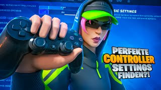 Die PERFEKTEN CONTROLLER SETTINGS FINDEN in Fortnite 🎮⚙️ [upl. by Sainana]