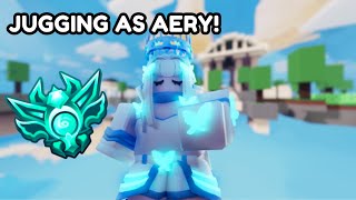 Jugging as aery kit in ranked Roblox Bedwars [upl. by Bergin]