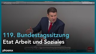 Bundestagsdebatte zum Etat des Arbeitsministeriums am 080923 [upl. by Notsirhc]