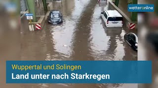 Überflutungen in Wuppertal und Solingen [upl. by Tegdig927]