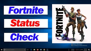 How To Fortnite Status Check  Fortnite Update  Fortnite Downtime [upl. by Nirrek]