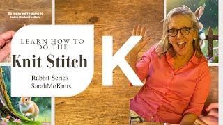 Learn how to do the Knit Stitch using English style knitting knitstitch [upl. by Nylemaj231]