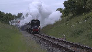 34007 Wadebridge amp 34092 Wells feature in 30742 Charter at the GWR 30 May 2015 [upl. by Neyu997]