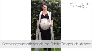 Fidella  Babybauch mit dem Tragetuch stützen [upl. by Haraz]