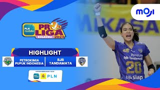 Petrokimia Pupuk Indonesia VS BJB Tandamata 23  Highlight PLN Mobile Proliga 2024 [upl. by Lesh334]