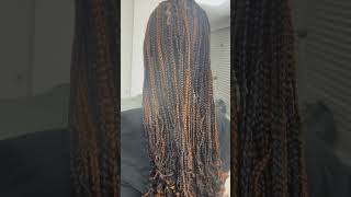 Box braids knotlessbraids latesthairstylesforblackwomen haircare hairstyles [upl. by Theta]