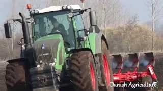 Ploughing Fendt 939 Danish Agriculture [upl. by Anileva140]