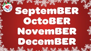 The BER Months with Lyrics 🌟 Christmas Song 🎉 Get into the Holiday Spirit [upl. by Ines]