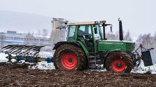 Fendt 512 beim ackern im weißen Oberfranken [upl. by Wallack]