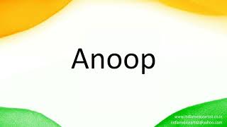 How to correctly pronounce in Hindi quotAnoopquot [upl. by Aufmann]