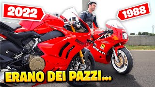 Erano delle BARE su 2 RUOTE😰 851 SBK VS V4S 1100 [upl. by Altaf]