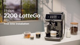 Philips Series 2200 LatteGo EP223140 Automatic Coffee Machine  How to Install and Use [upl. by Jackqueline]