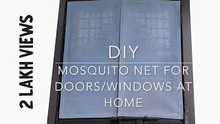 DIY  Removable Mosquito Net Using Velcro At Home  For Doors amp Windows  Super Eas [upl. by Beniamino]