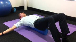 Viva Physiotherapy Foam Roller Back Stretching Exercises Level 1 [upl. by Lorrin]