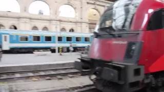 OBB RAILJET BUSINESS CLASS TRAIN TRIP VIENNA TO BUDAPESTKELETI STATION [upl. by Akcirderf]