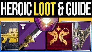 Destiny 2  How to Get ALL HEROIC Rewards NEW Menagerie Swords Izanagi Catalyst Rare Ship amp Guide [upl. by Ahsiekim]